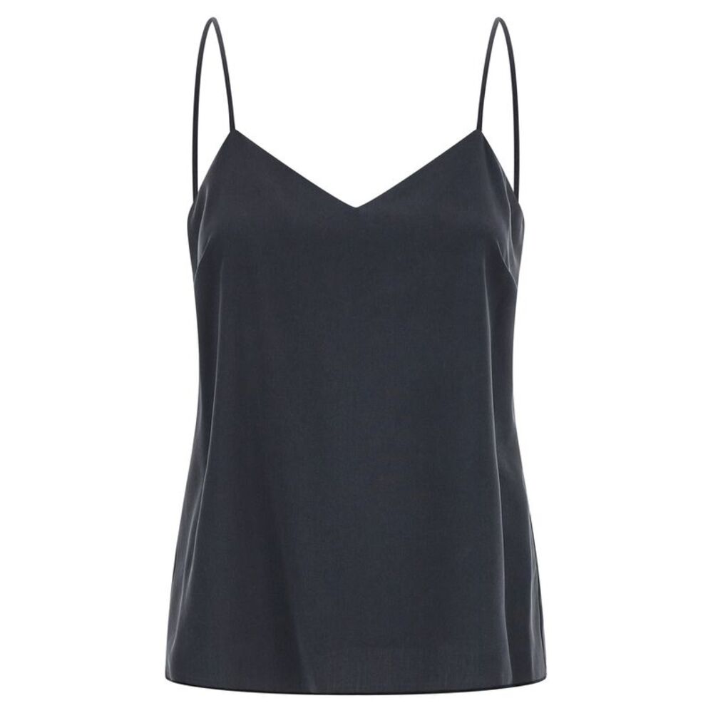Max Mara Gray Silk Sleeveles Women's T-Shirt